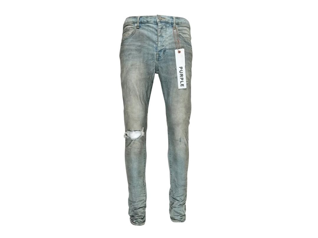 Purple Brand Light Dirty Wax Jeans Light Indigo