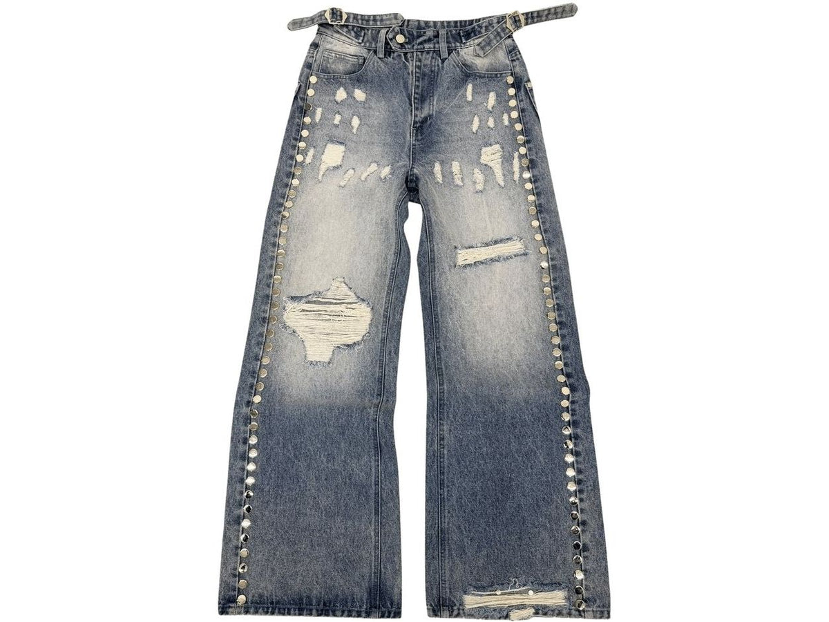 UltimateAim Metal Baggy Jeans Blue