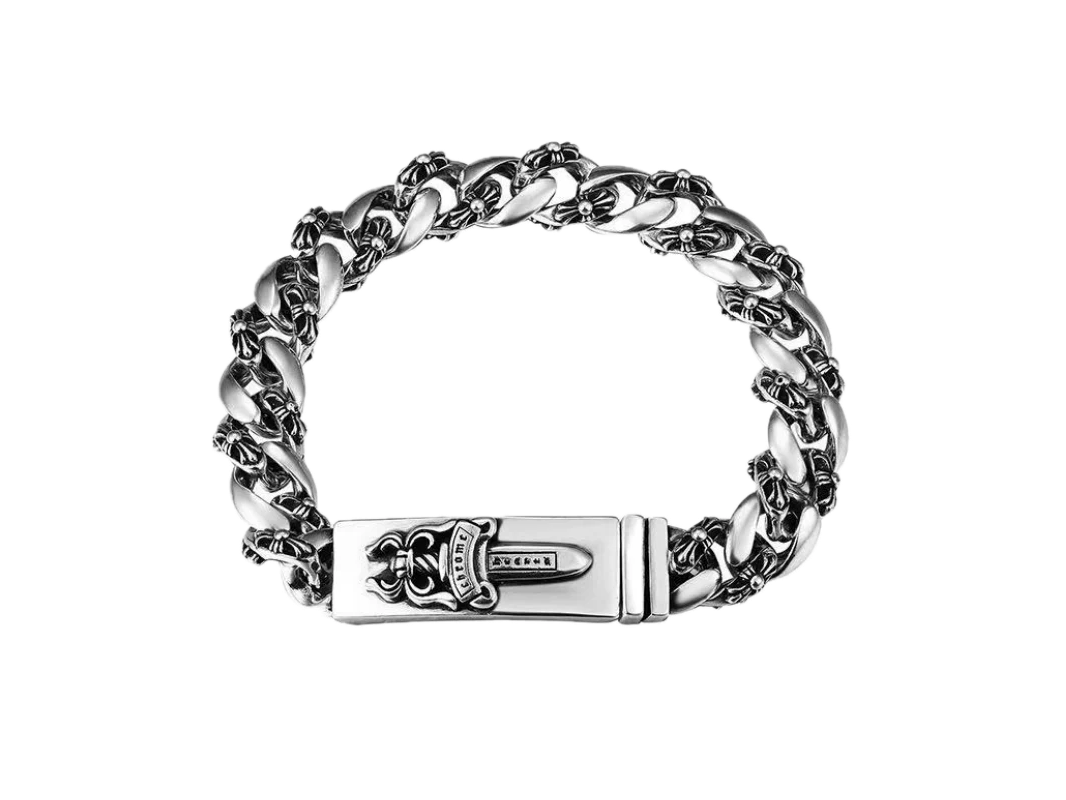 Chrome Hearts Dagger Fancy Link Bracelet