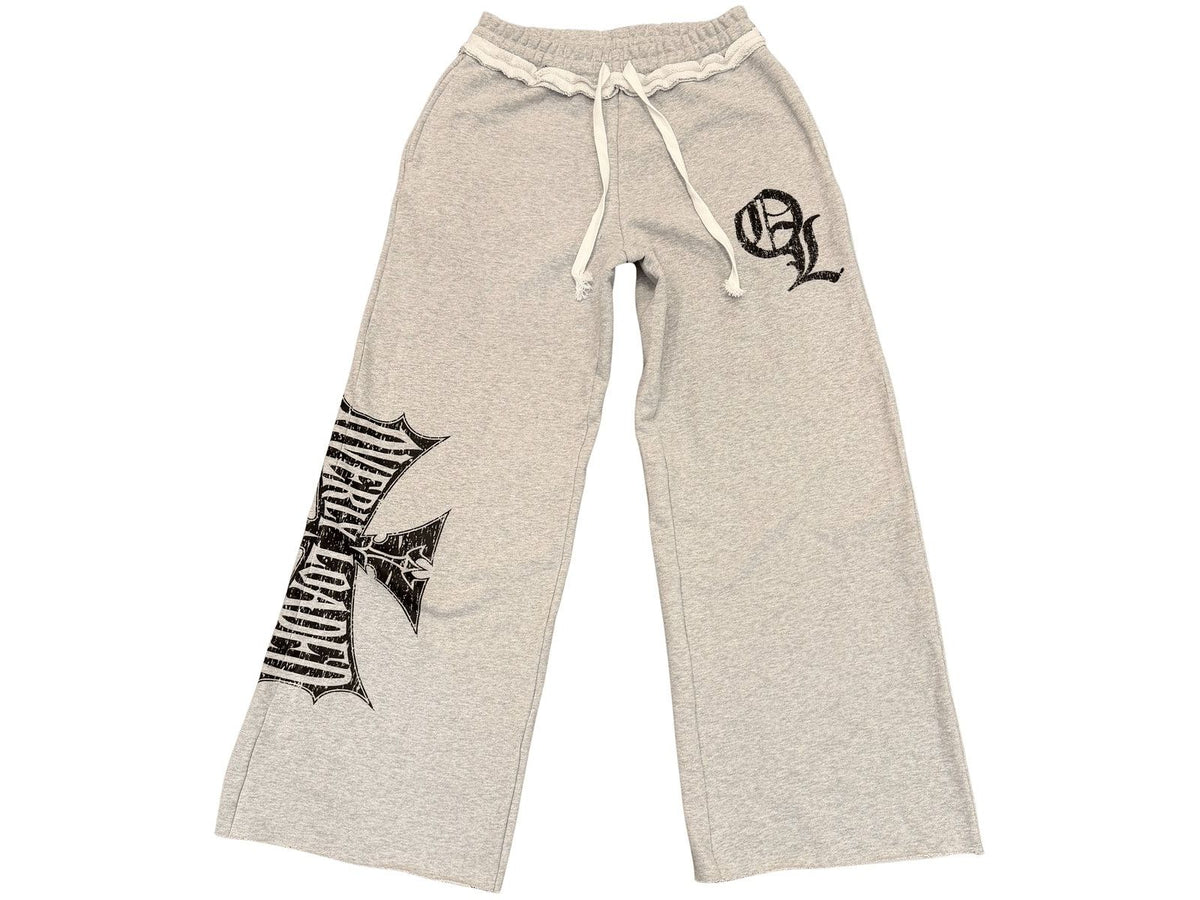 Overly Loaded Black Cross Sweatpants