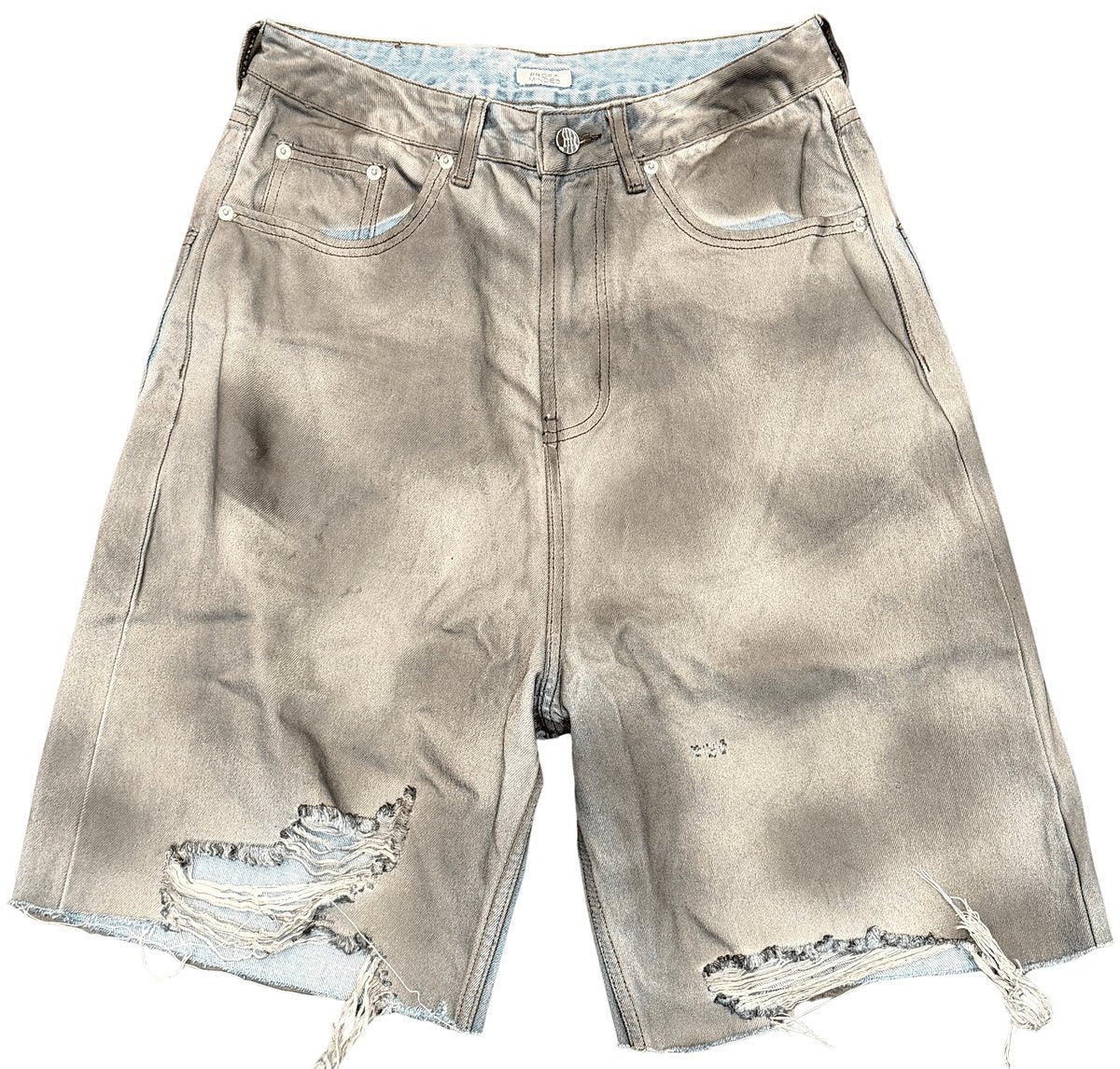 Profit Minded Oil Denim Jorts