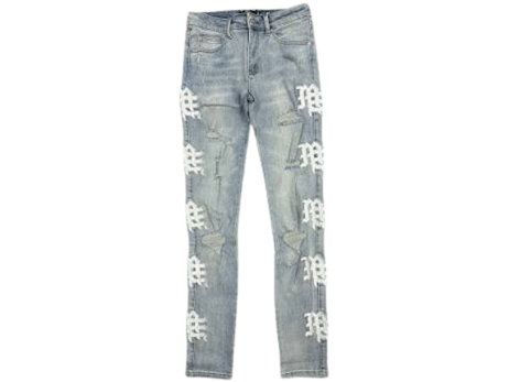 Mixed Emotions Sea Monogram Jeans