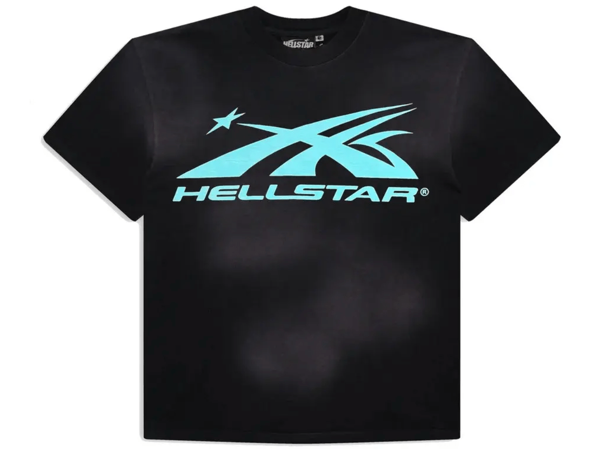 Hellstar Sports Core Logo Gel T-Shirt Aqua