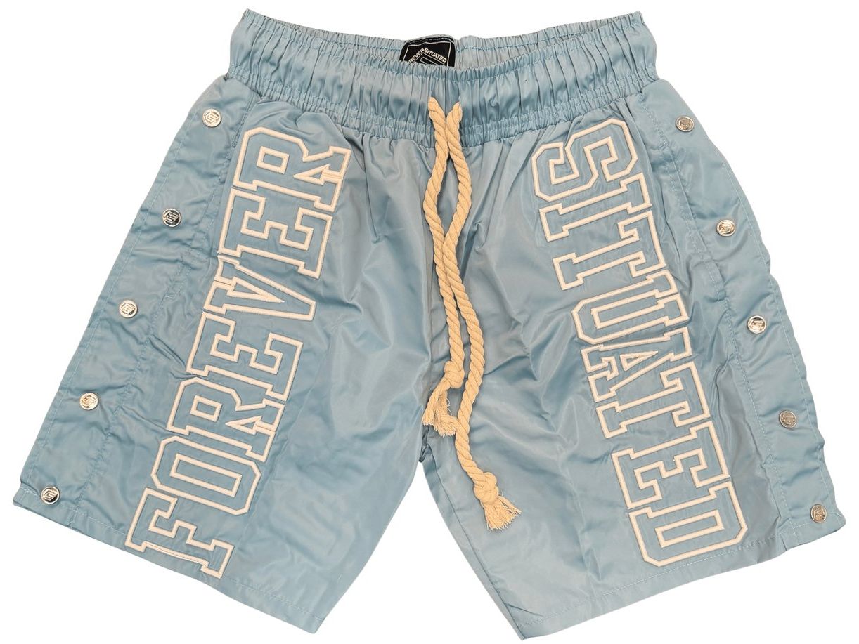 Forever Situated Track Shorts Blue