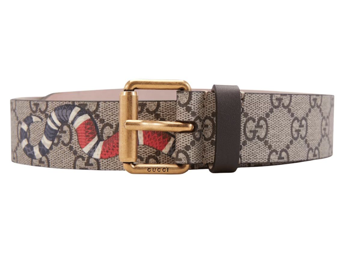 Gucci Belt Supreme Kingsnake Brown