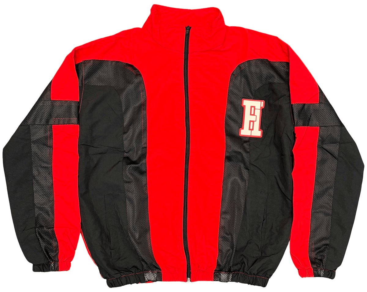Forever Hungry Essential Windbreaker Jacket Red
