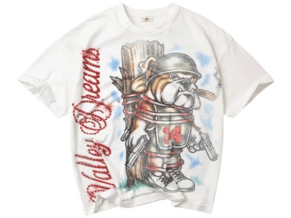 Vale Bling Dog of War Tee White