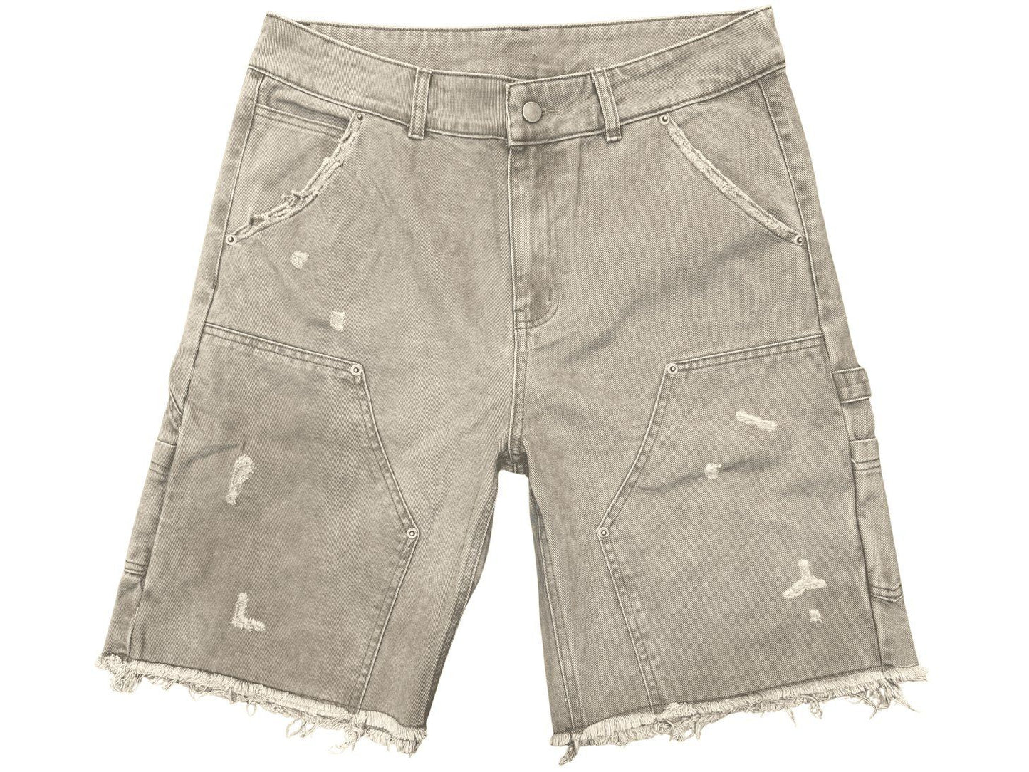 Lost Gallery Washed Olive Carpenter Jorts