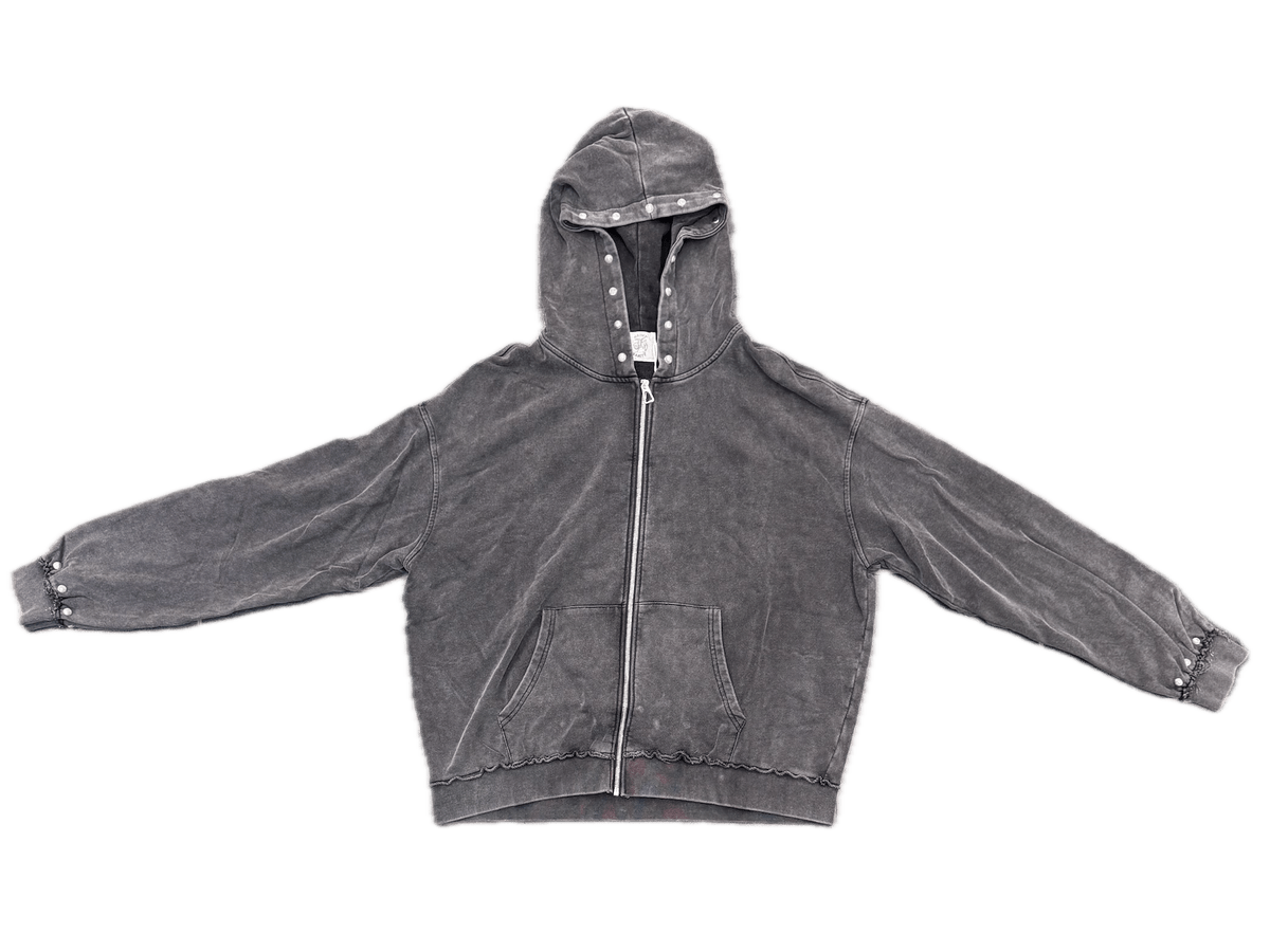 Saint Vanity Black Terry Zip Up