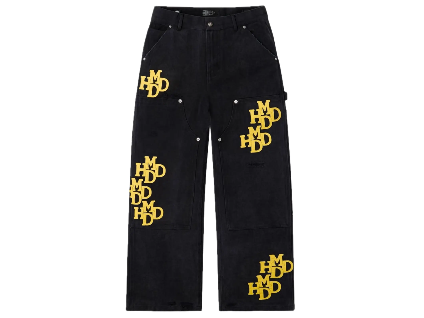 HMDD Double Knee Pants Black