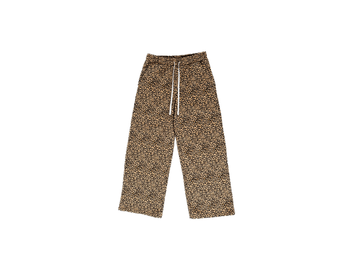 AZVA LEOPARD ART SWEAT PANTS
