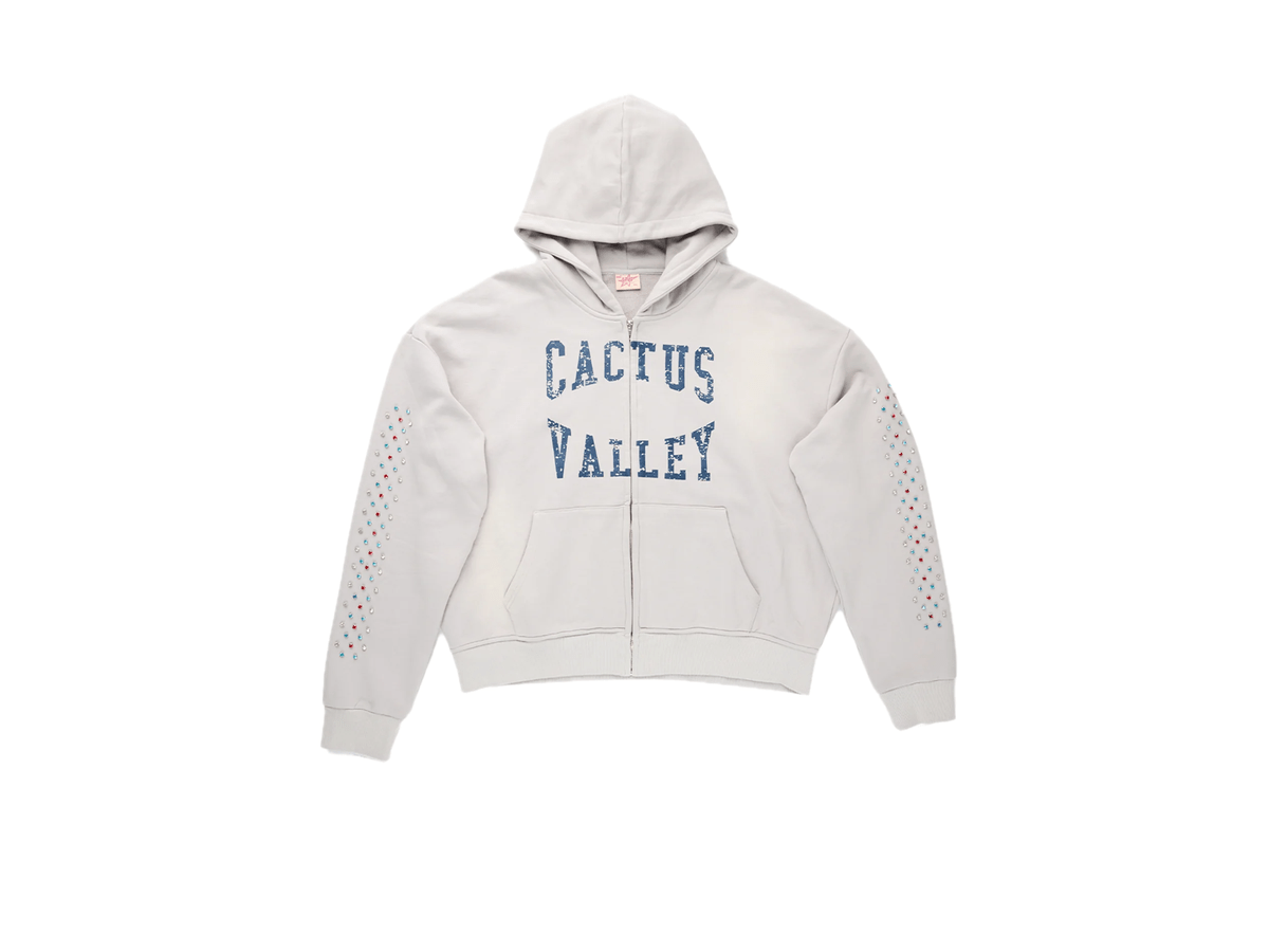AZVA Crystal Valley Zip Hoodie Bone