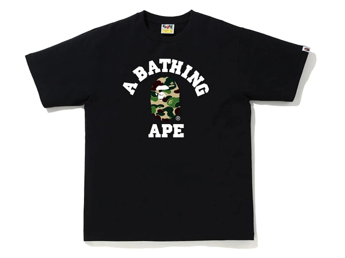 BAPE ABC Camo College Tee Black/Green