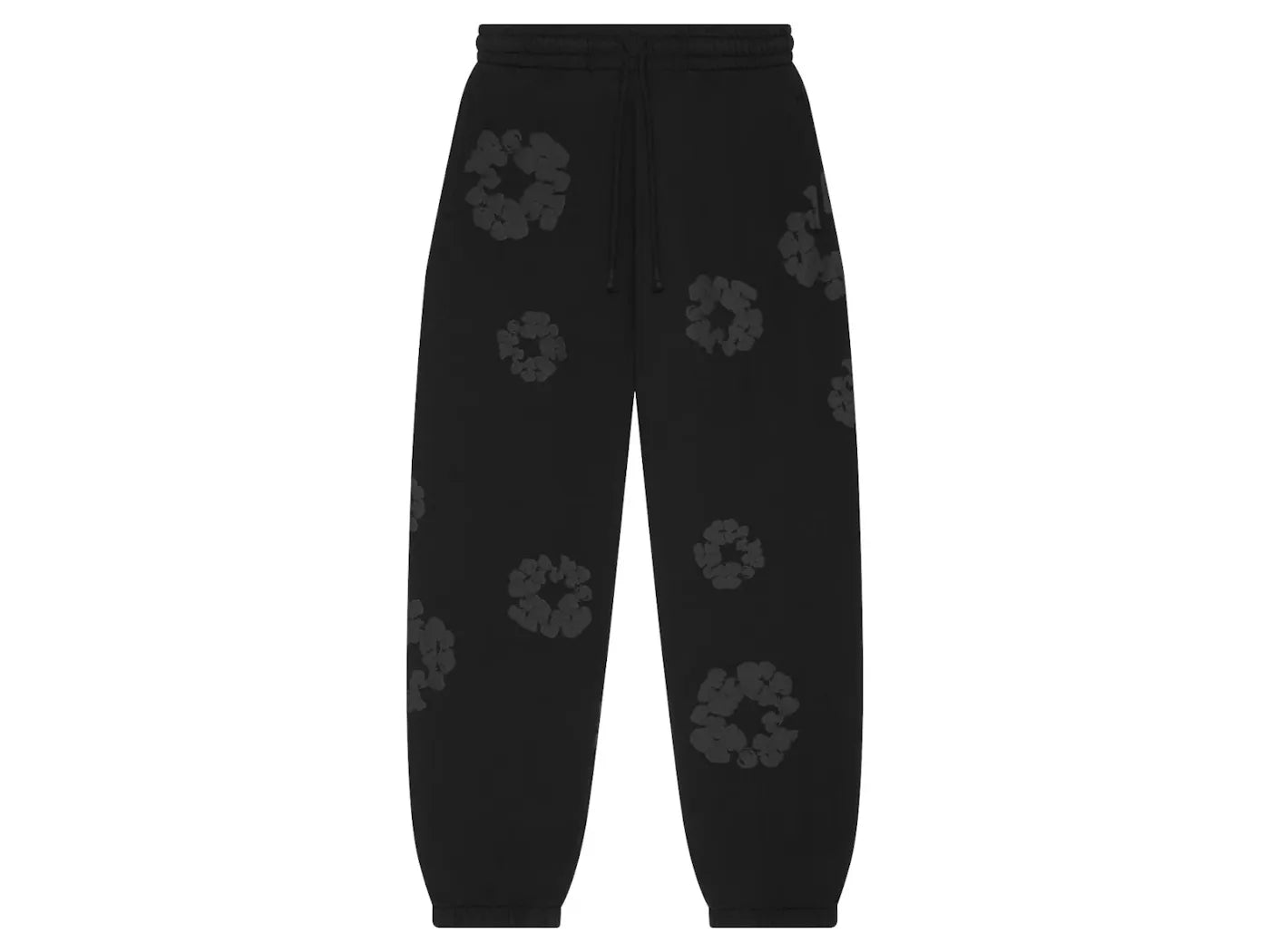 Denim Tears Mono Wreath Sweatpants Black