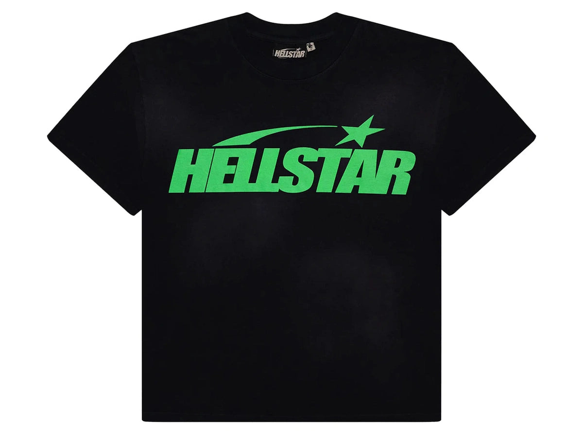 Hellstar Classic T-shirt (Gel Print) Black/Green
