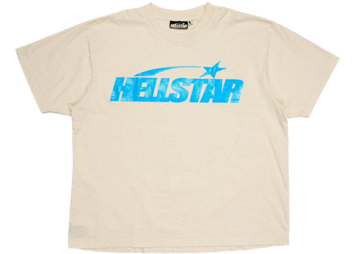 Hellstar Classic T-shirt (Gel Print) White/Blue