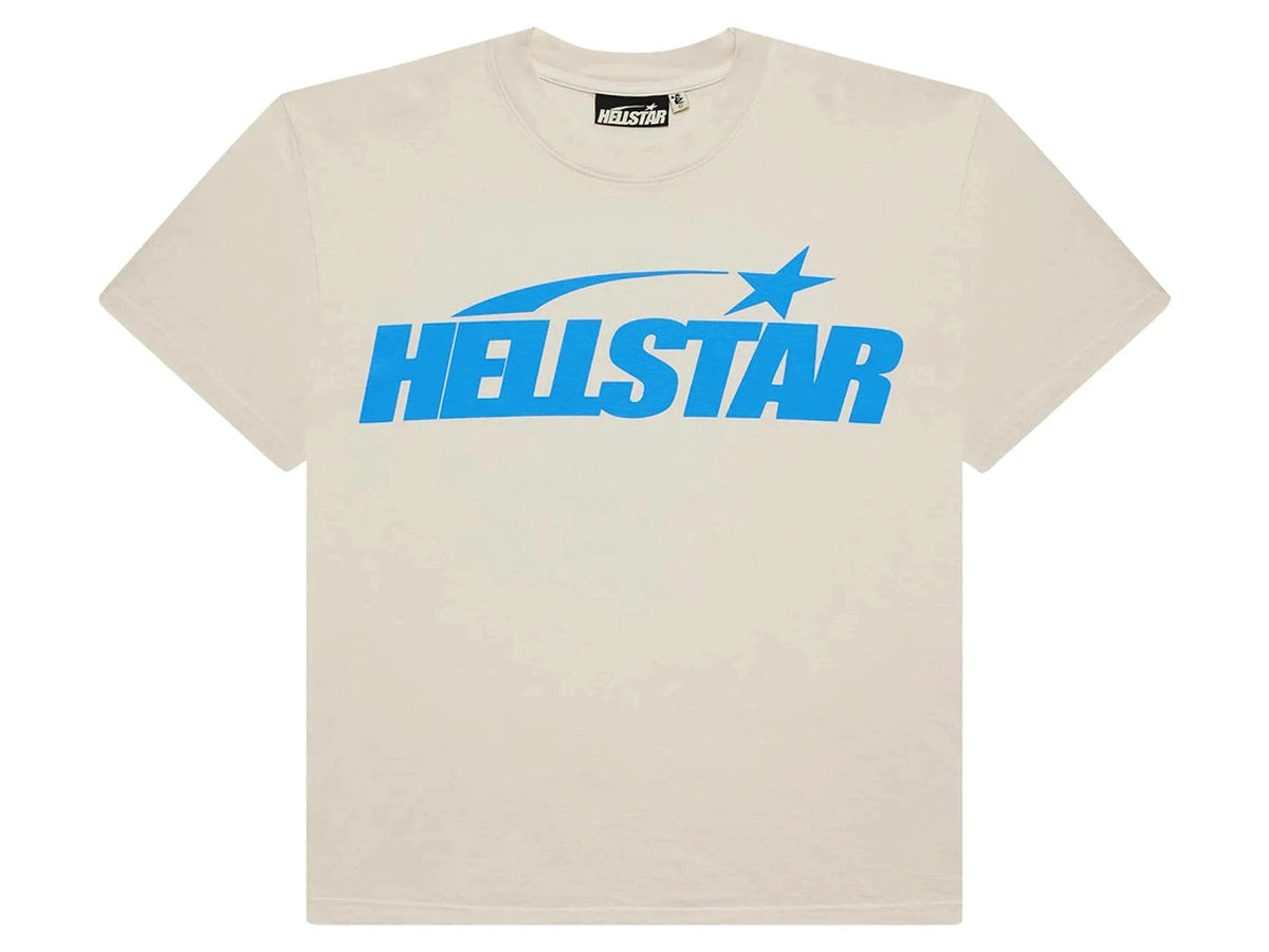 Hellstar Classic T-shirt (Gel Print) White/Blue