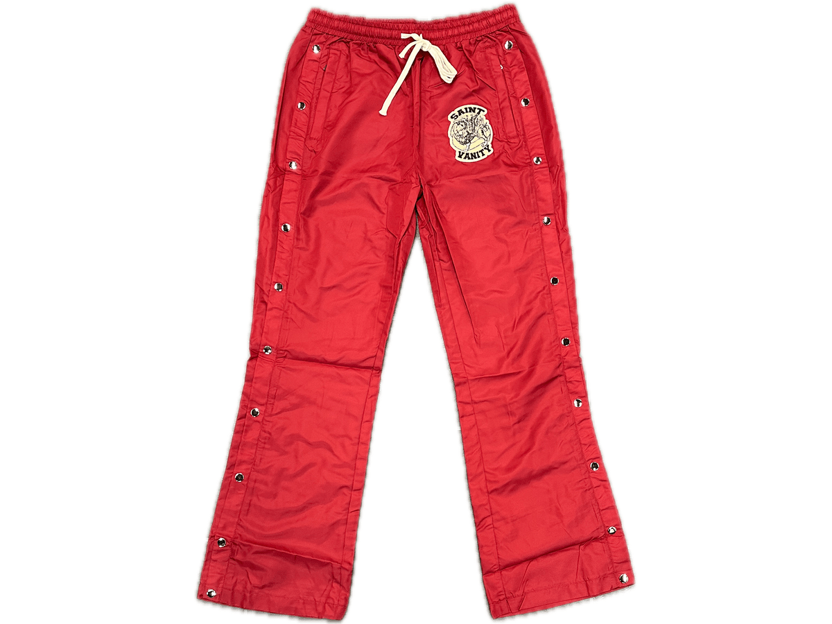 Saint Vanity Nylon Track Pants Burgundy