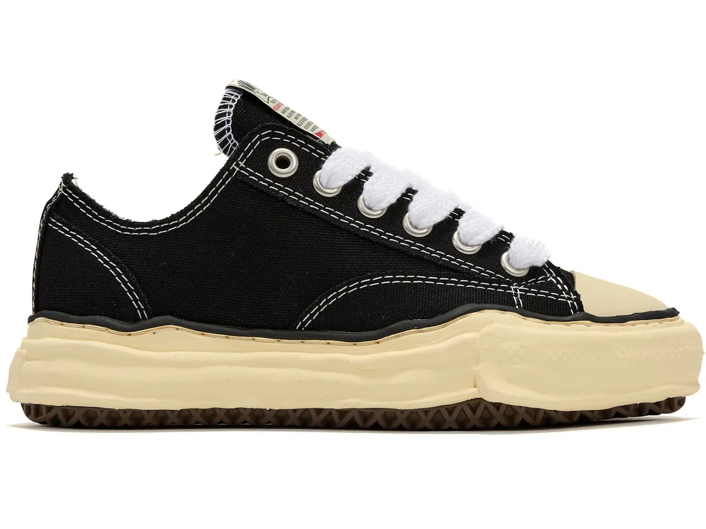 Maison Mihara Yasuhiro Peterson OG Sole Canvas Low Black White