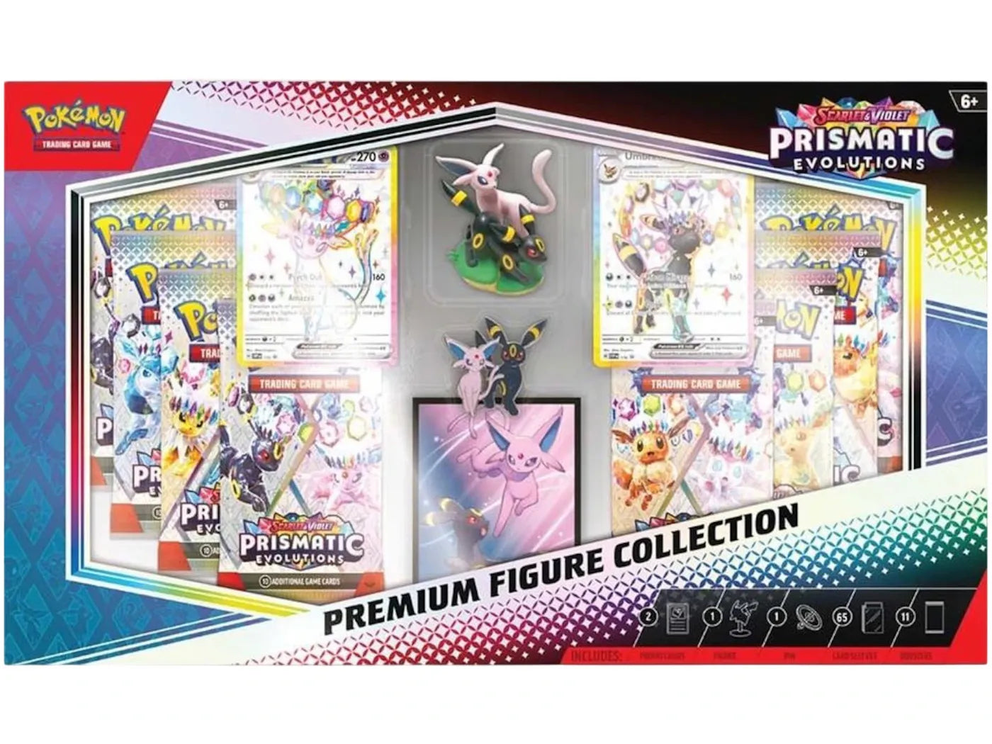 2025 Pokémon Prismatic Evolutions Premium Figure Collection Box