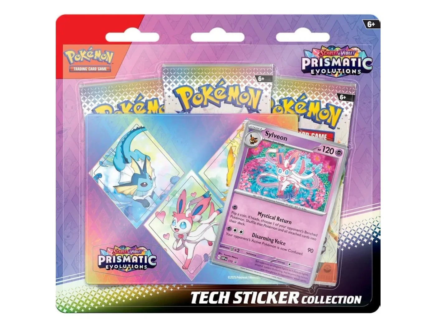 Pokèmon Scarlet & Violet Prismatic Evolutions Sylveon Tech Sticker Collection