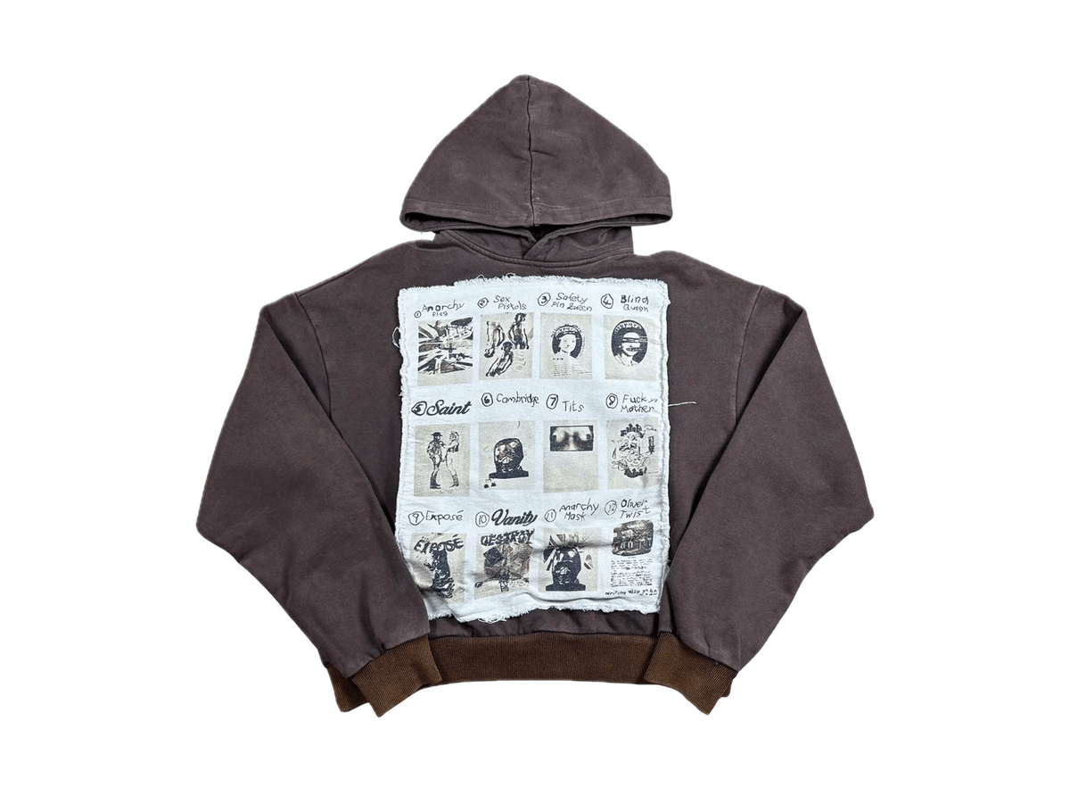 Saint Vanity Vain Life Hoodie Brown