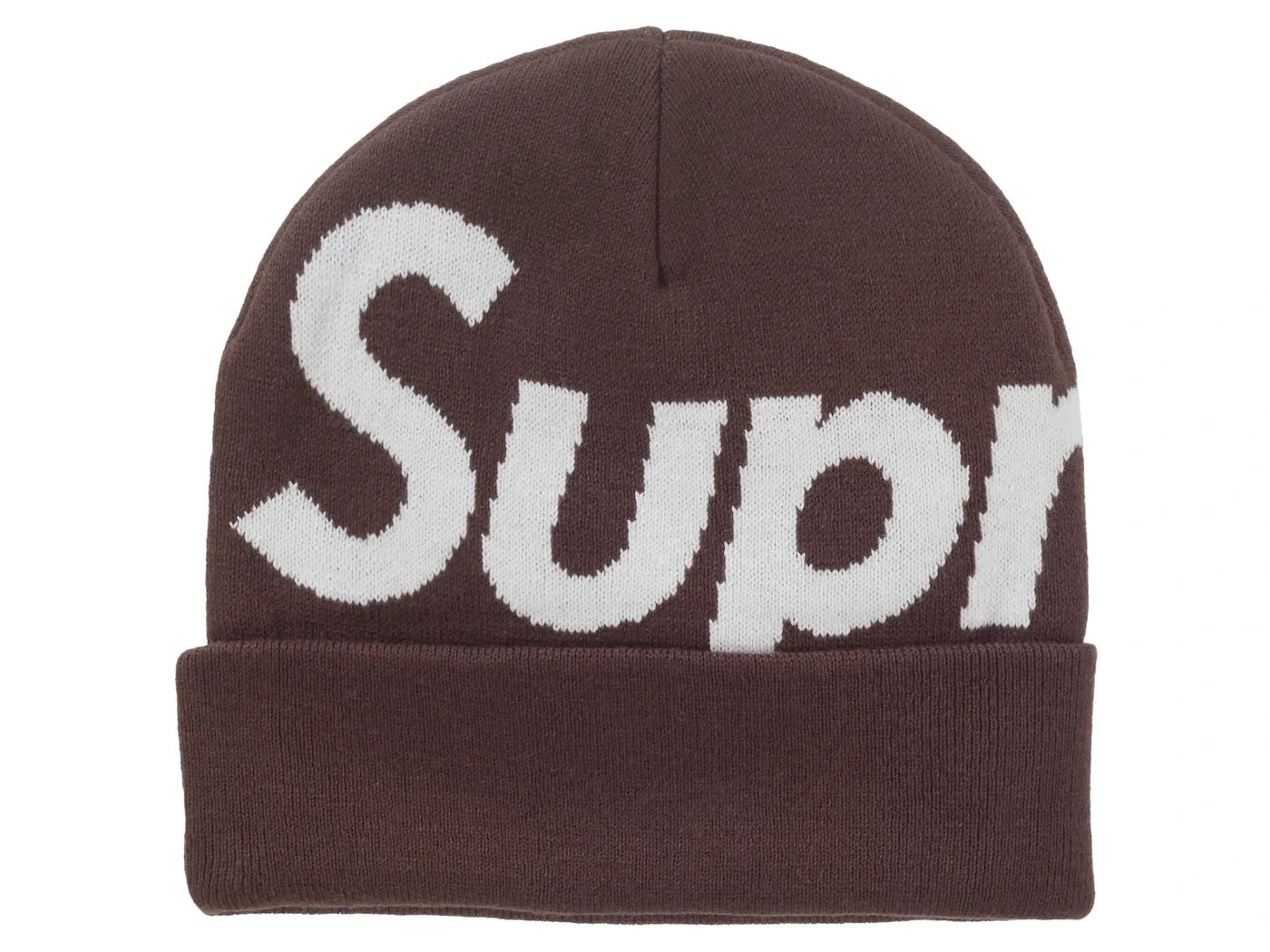Sup New York Big Logo Beanie (FW25) Brown