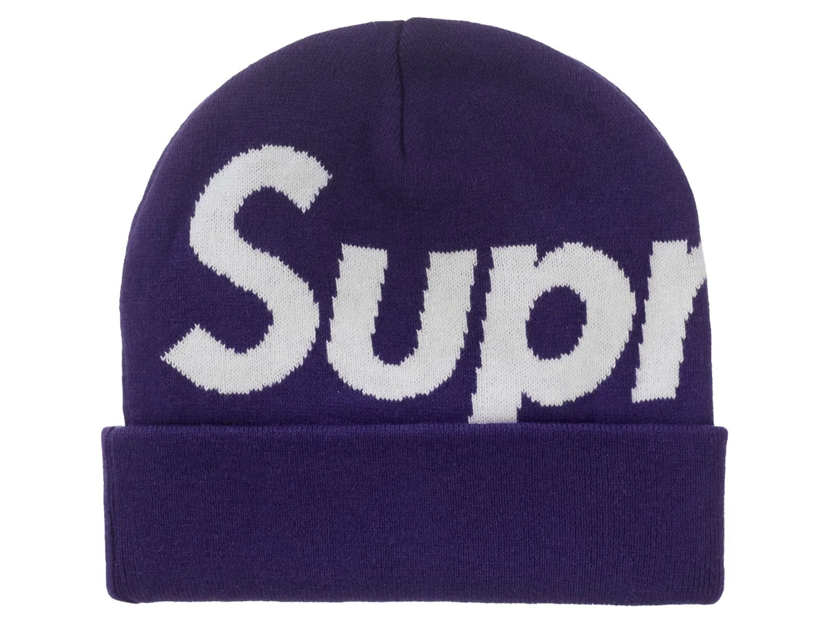 Sup New York Big Logo Beanie (FW25) Purple