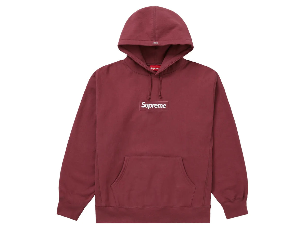 Supreme Box Logo Hooded Sweatshirt (FW21) Plum