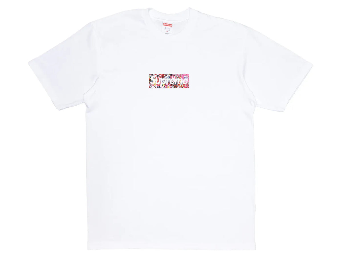Sup New York Takashi Murakami COVID-19 Relief Box Logo Tee White