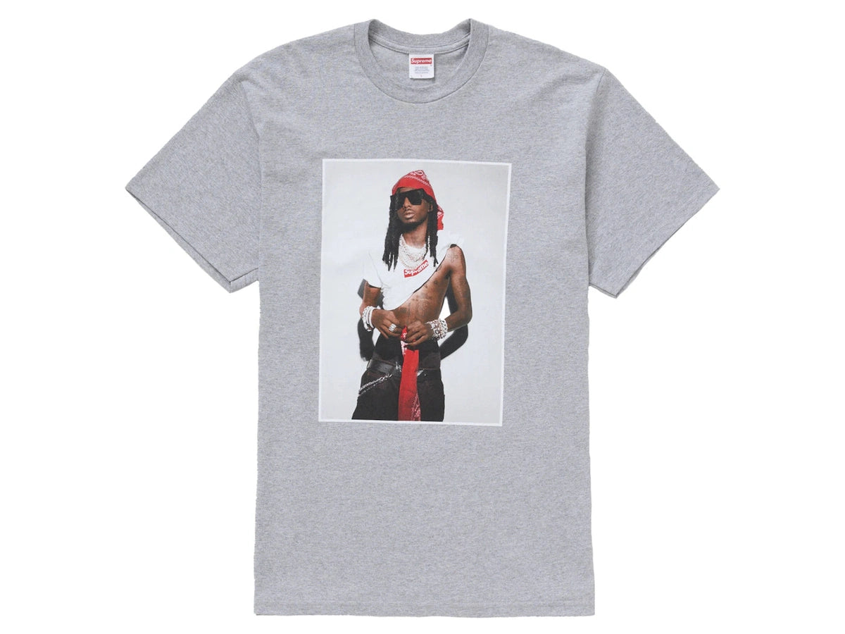 Supreme Playboi Carti Tee Heather Grey – Courtside