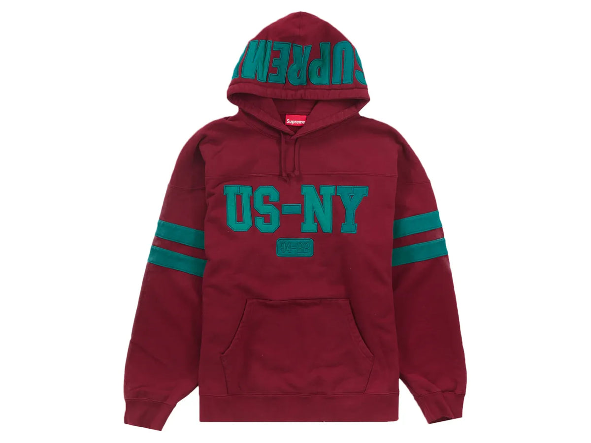 Sup New York US-NY Hooded Sweatshirt Cardinal