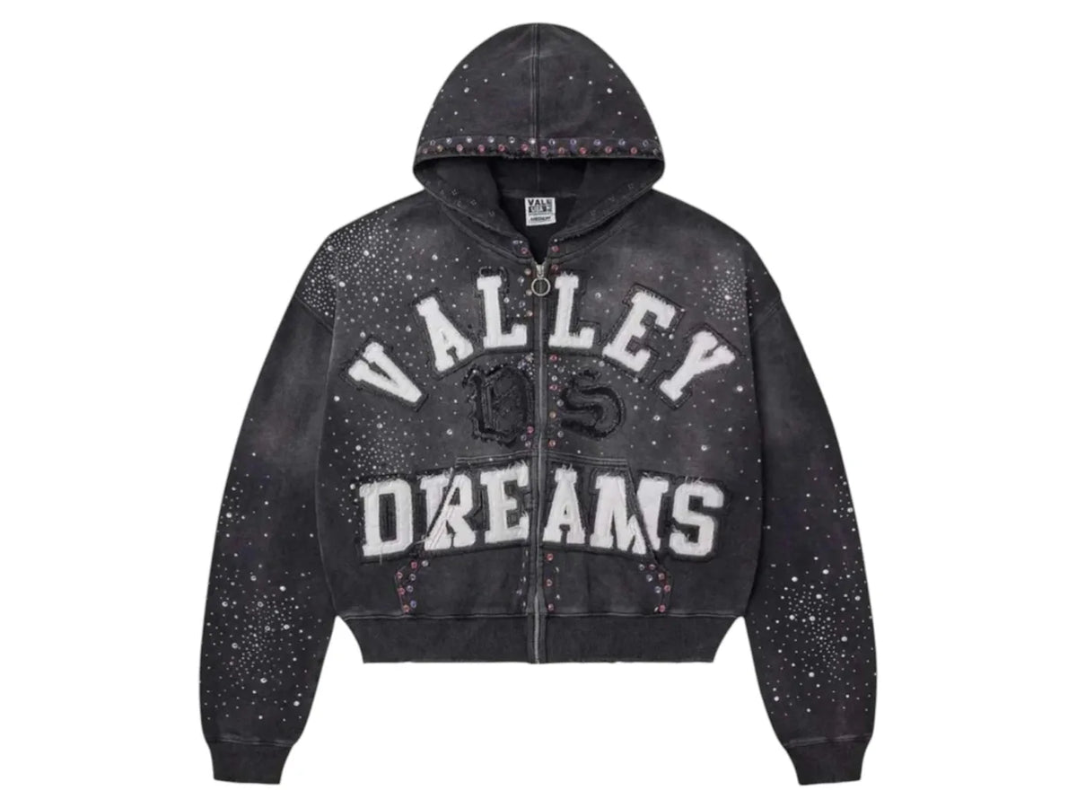Vale Forever Classico Zip Up Hoodie Black