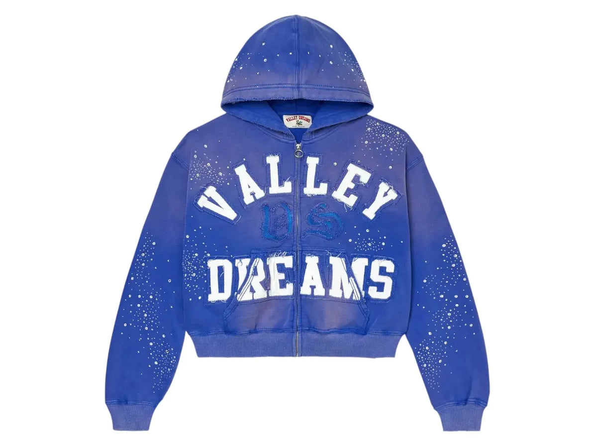 Vale Forever Classico Zip Up Hoodie Sapphire
