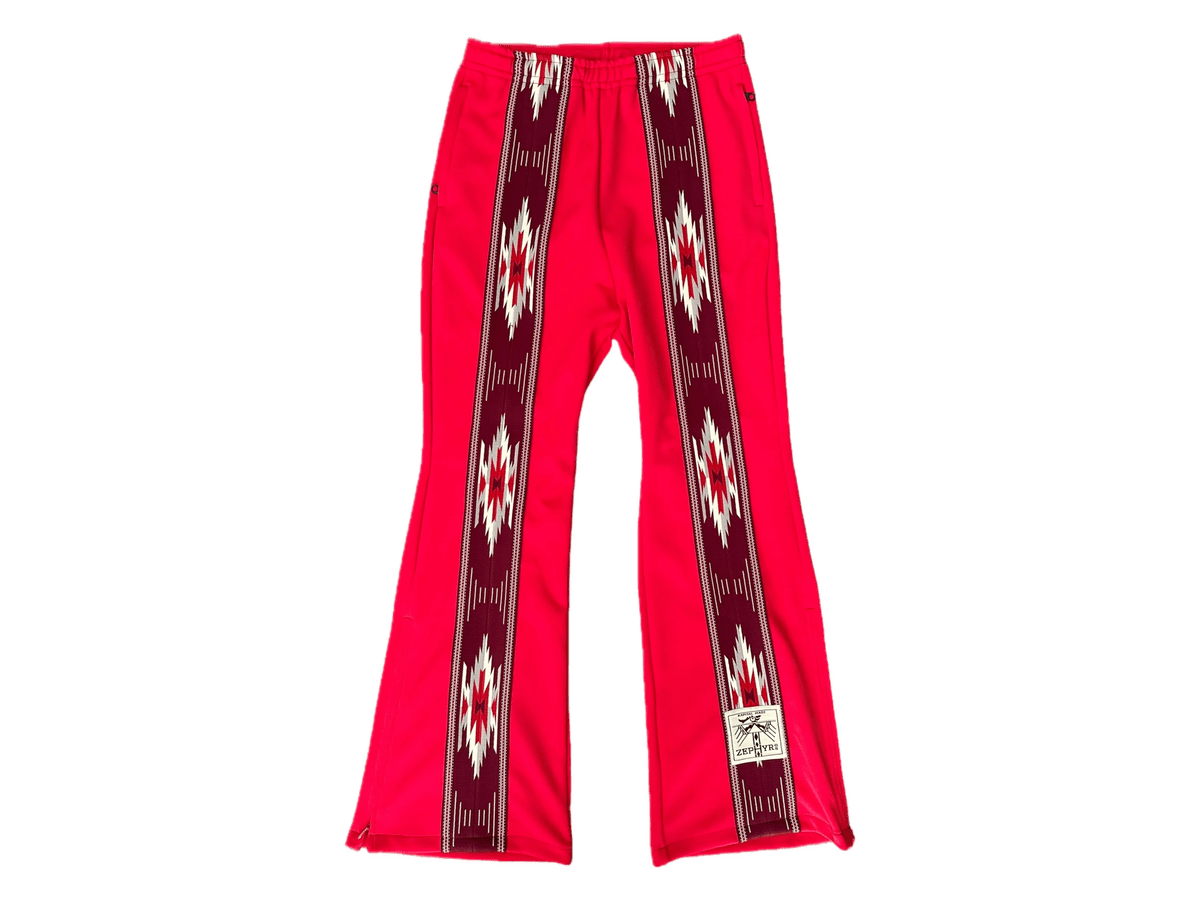 KAPITAL SMOOTH JERSEY KOCHI AND ZEPHYR STRAIGHT PANTS RED