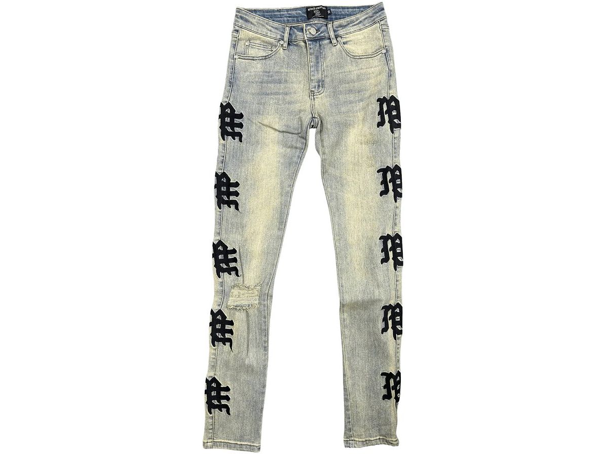 Mixed Emotions Desert Monogram Jeans