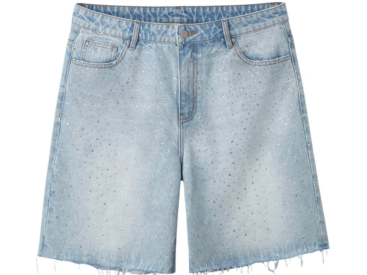 HMDD Bedazzled Shorts Blue
