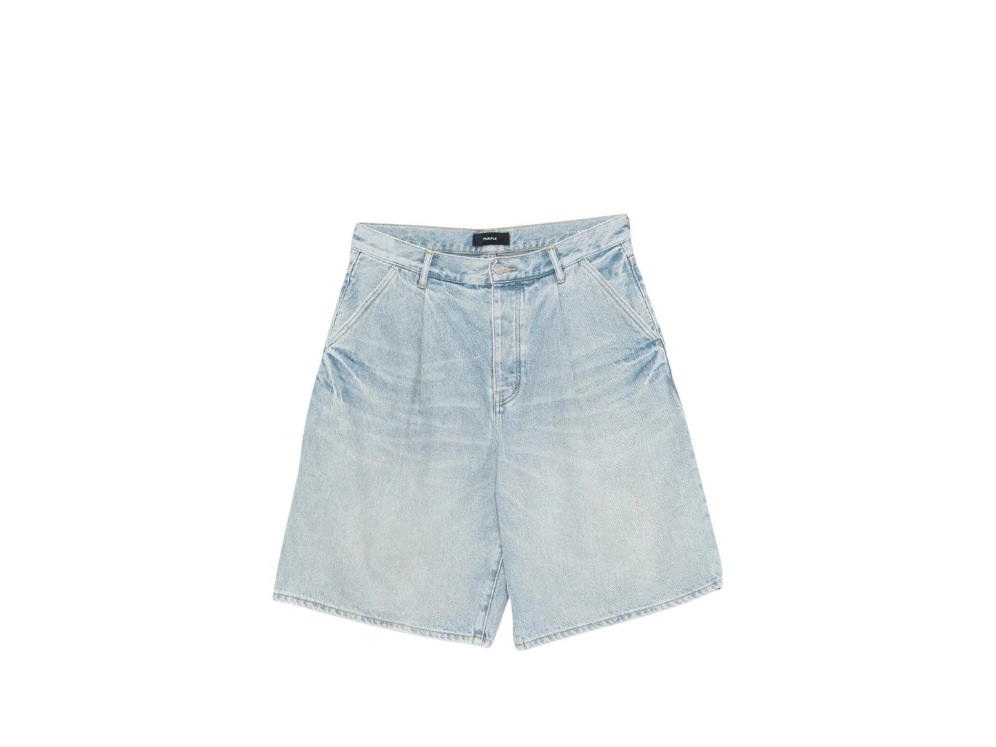 Purple Brand Pleated Denim Jorts