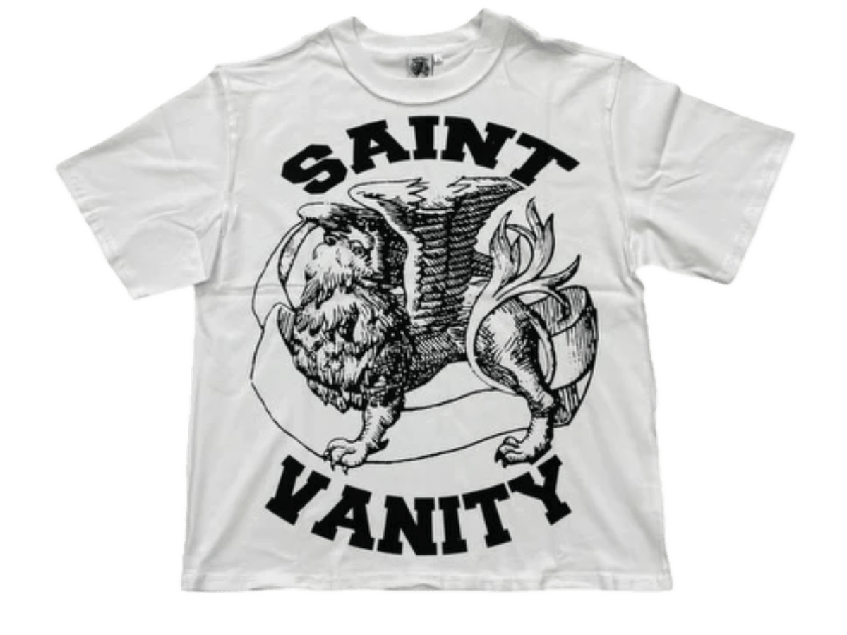 Saint Vanity Griffin Tee White Black