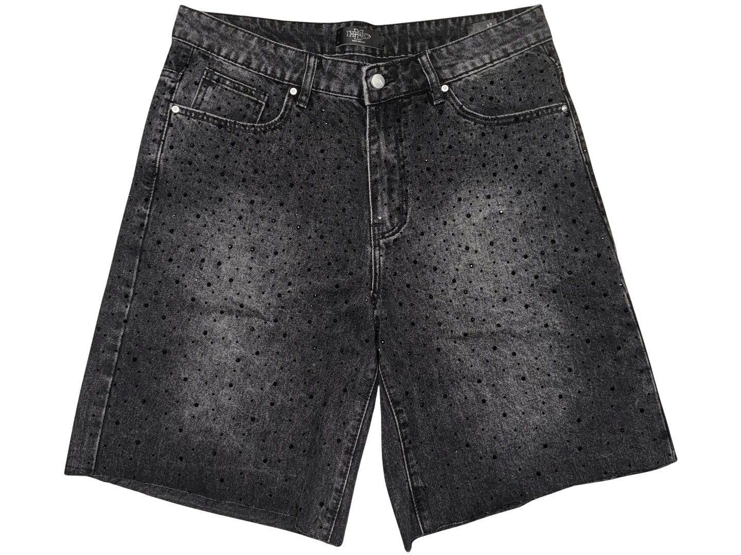 HMDD Bedazzled Shorts Black