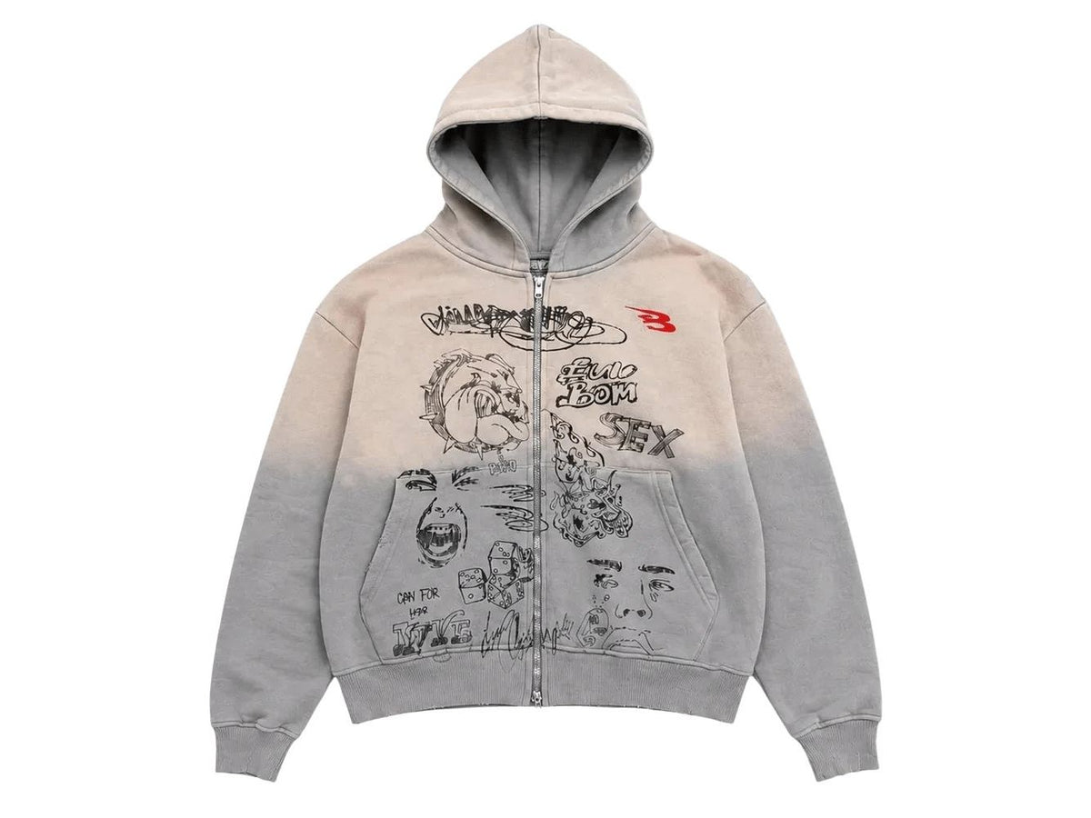 Abominable Zip Up Graffiti