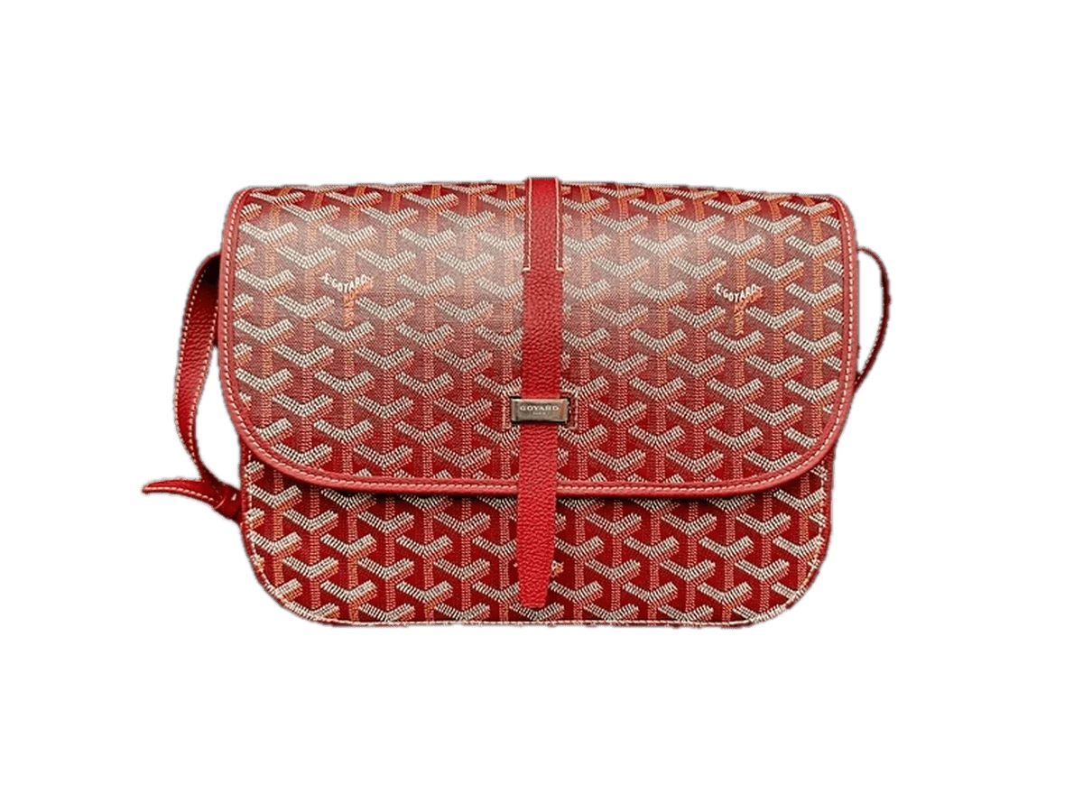 Goyard Goyardine Belvedere GM Saddle Bag Red