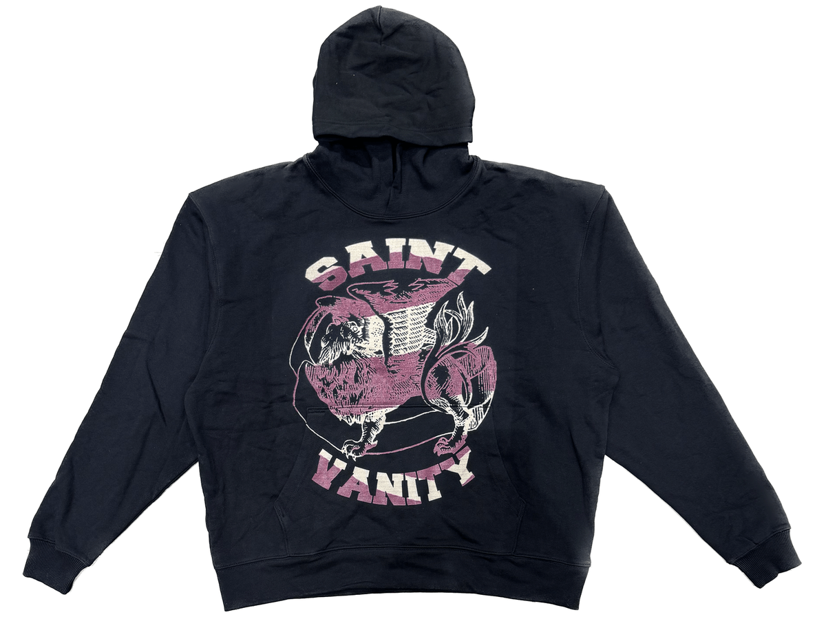 Saint Vanity Hoodie Black/Burgundy