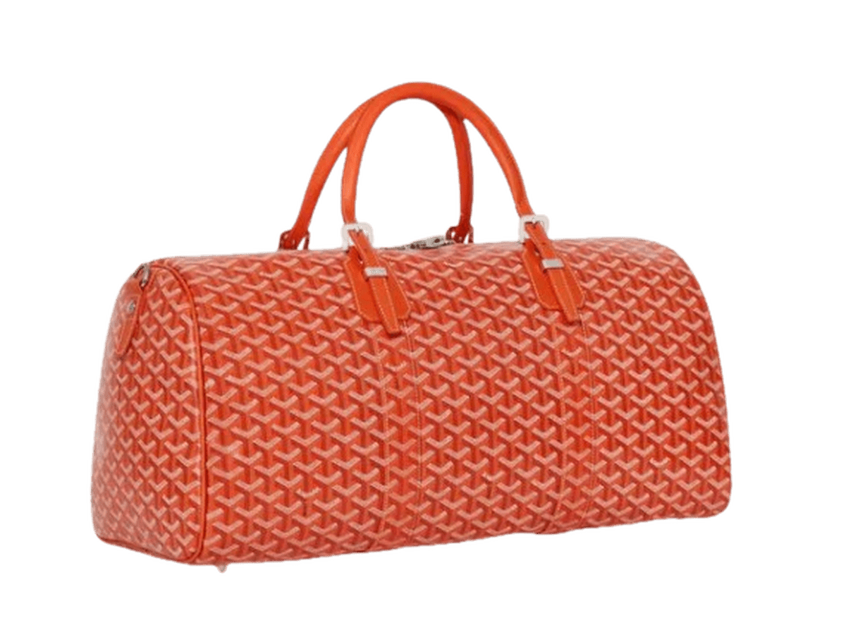 Goyard Boston 50 Bag Orange w/ Strap