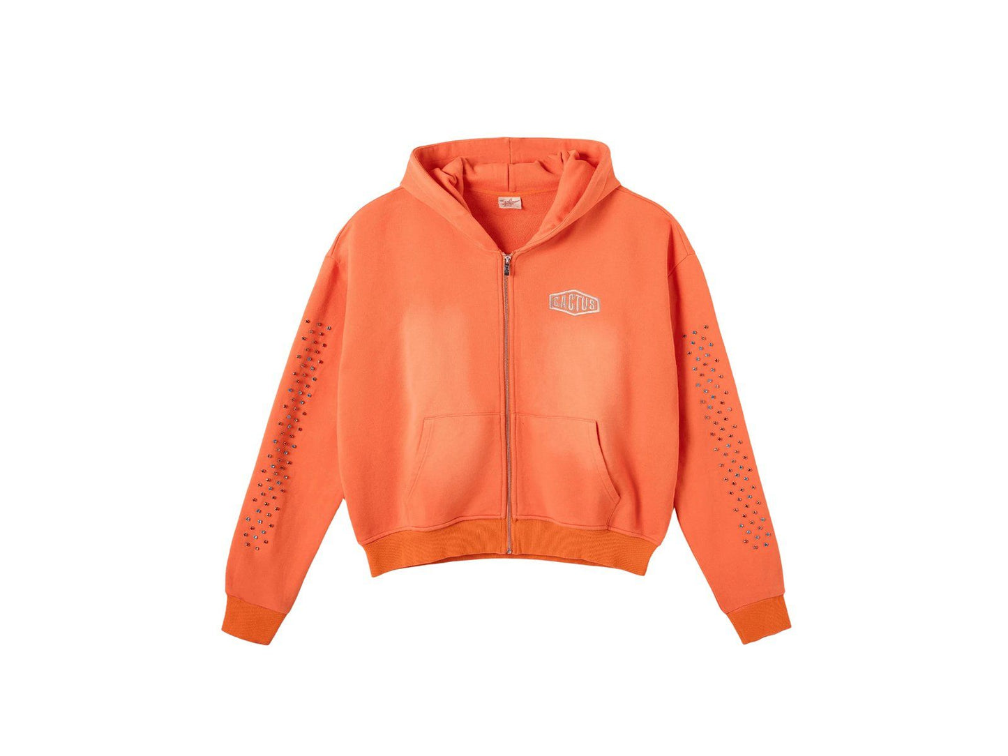 AZVA Crystal Cactus Hoodie Orange