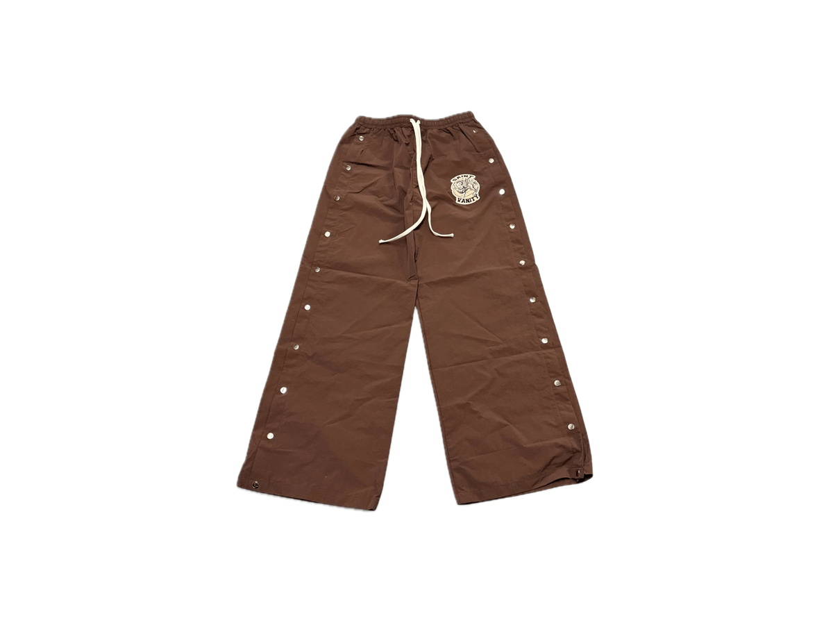 Saint Vanity Nylon Track Pants Brown