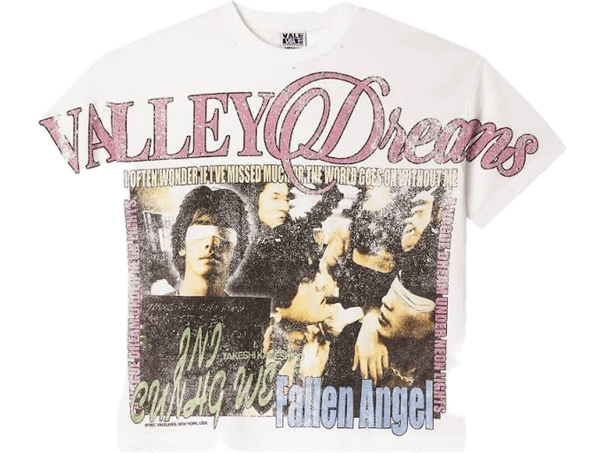 VALE FOREVER WHITE FALLEN BLING TEE