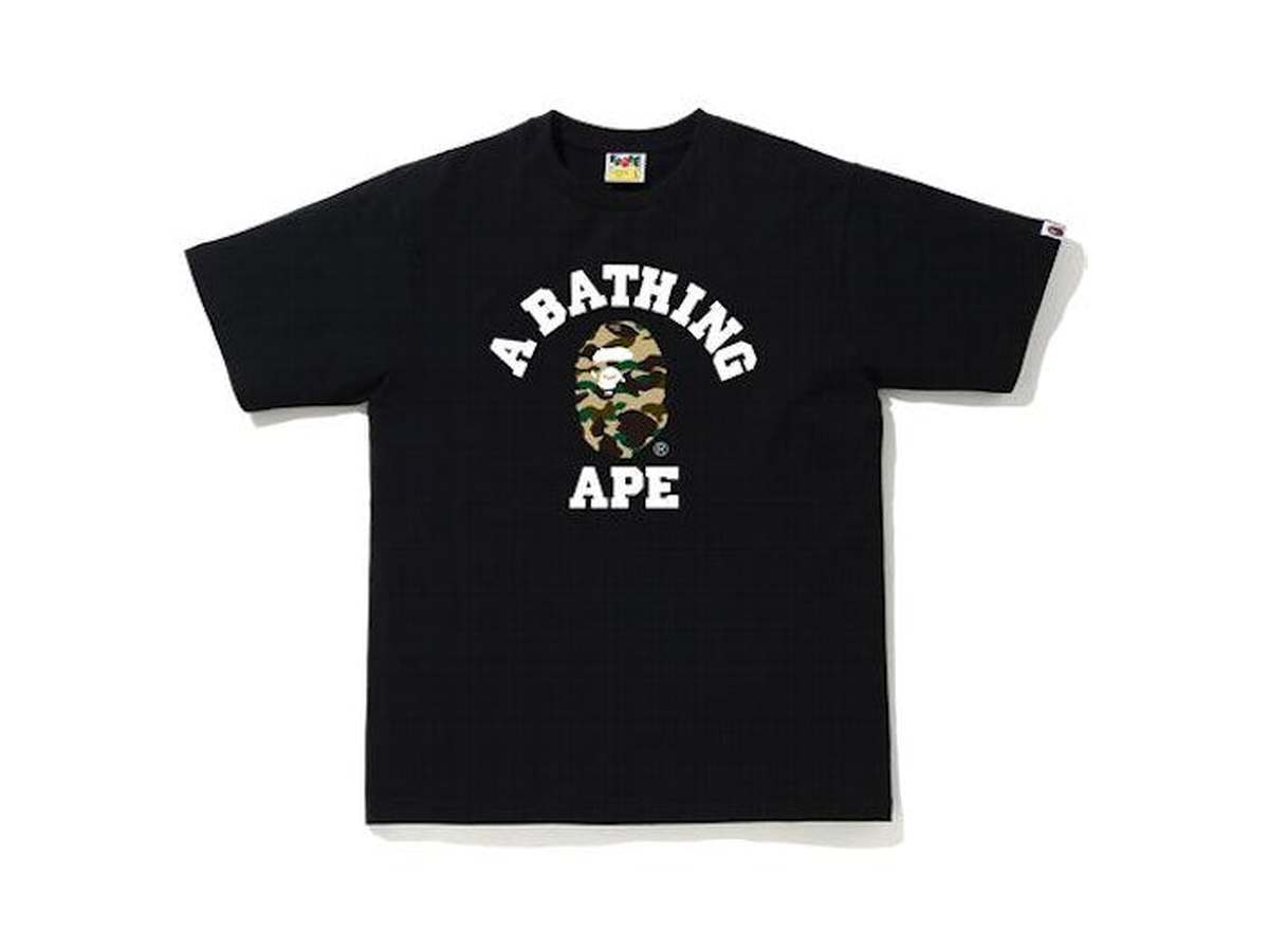 BAPE 1st Camo College T-Shirt (SS20) Black/Yellow