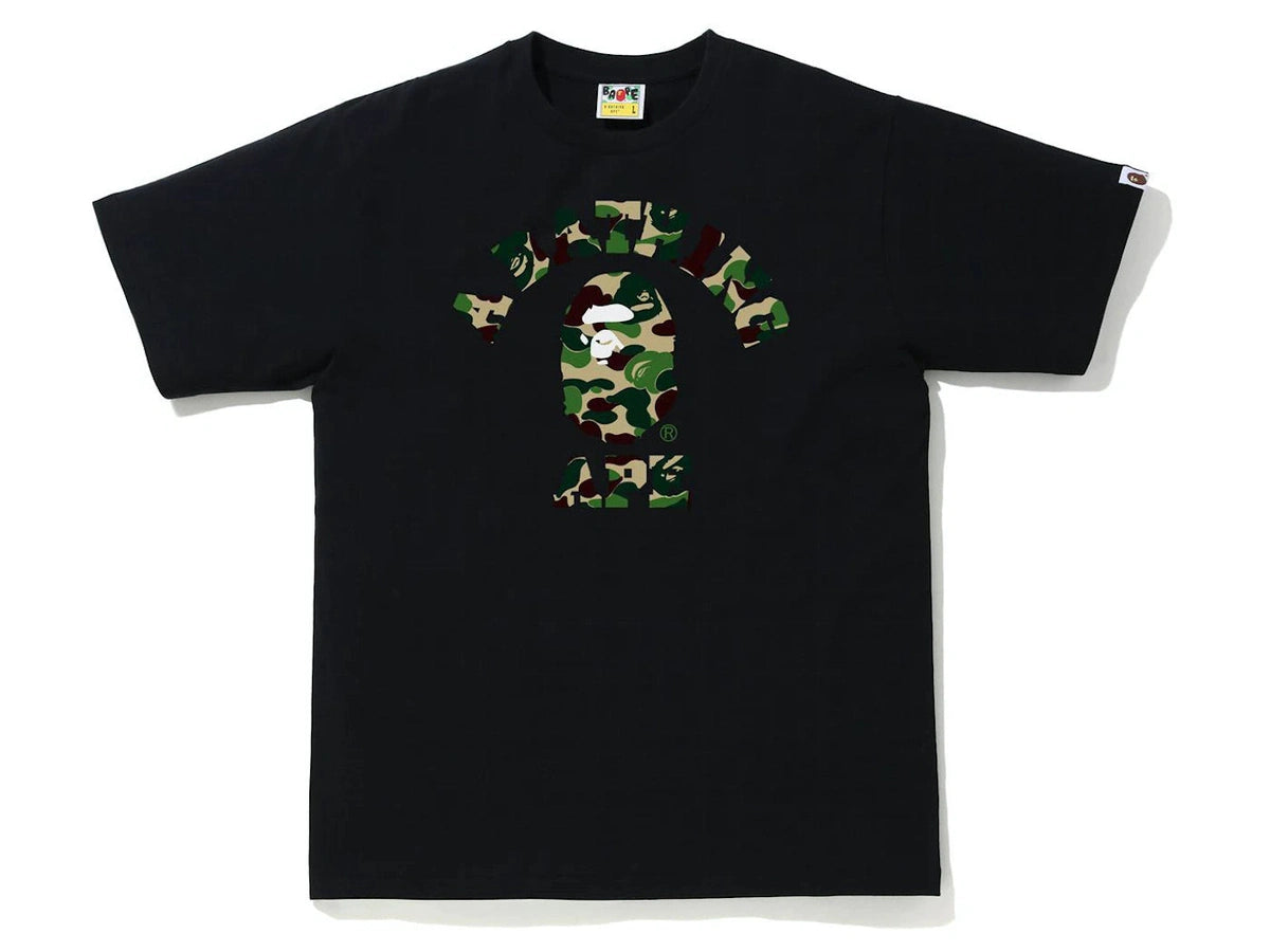 BAPE ABC Camo College Tee (SS21) Black/Green