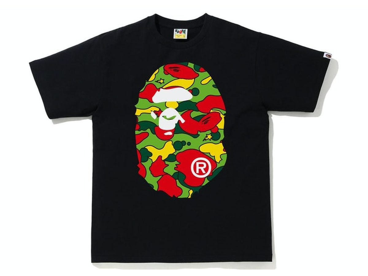 BAPE Sta Camo Big Ape Head Tee Black/Multi